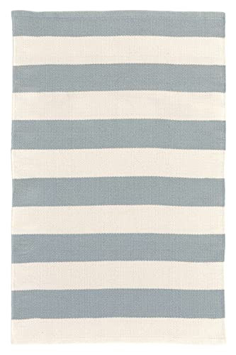 Dash & Albert Catamaran Light Blue/Ivory Indoor/Outdoor Runner Rug, 2'6"x8' | Amazon (US)