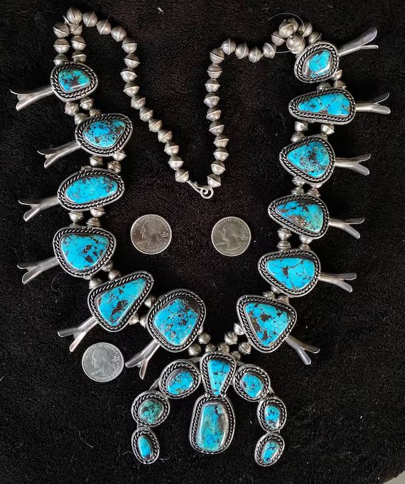 Vintage 329 Gram GORGEOUS Bisbee Turquoise Sterling Silver | Etsy | Etsy (US)