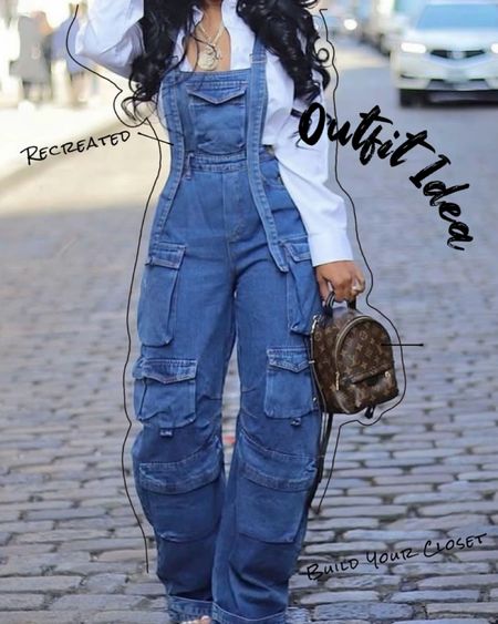 Denim Overalls Outfit Inspo 


Spring outfits, dinner date outfit, denim ootd, white button up, brown too handle bag, white heels, curtain bangs wig, Amazon Outfits