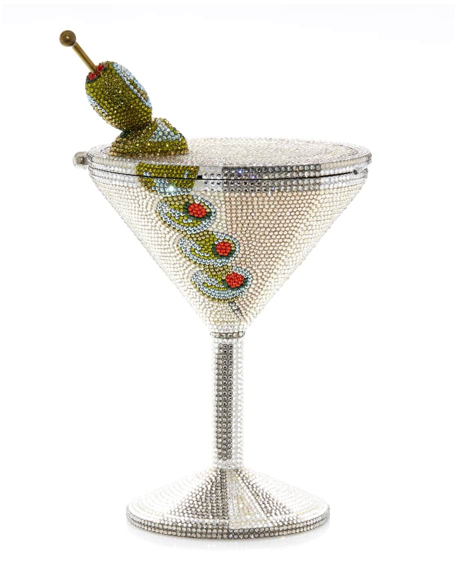 Beaded Martini Glass Cocktail Clutch | Neiman Marcus