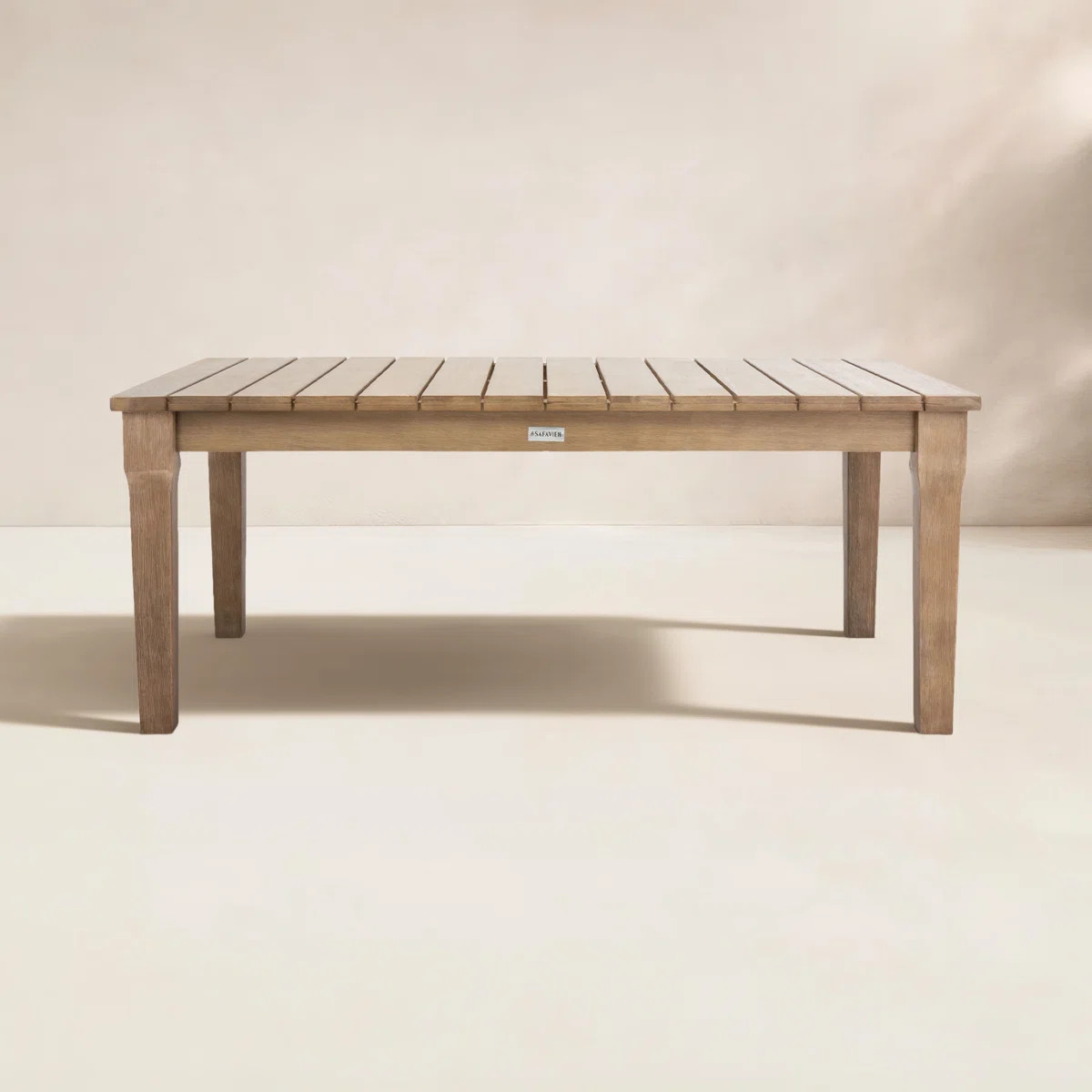 Samya Rectangular Eucalyptus Outdoor Coffee Table , 26'' in. W 46.7'' in. D | Wayfair North America