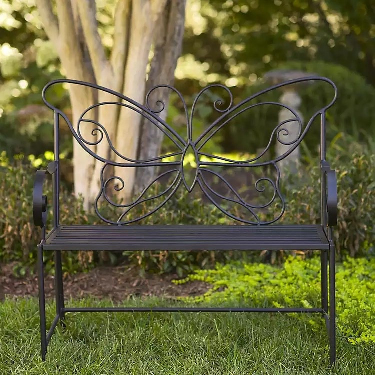 Black Metal Butterfly Outdoor Bench

#LTKU #LTKTall #LTKMidsize