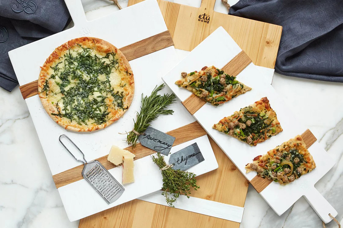 White Rectangle Mod Charcuterie Board | etúHOME