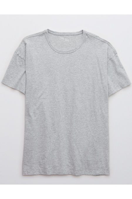 Aerie Distressed Oversized Boyfriend T-Shirt | American Eagle Outfitters (US & CA)