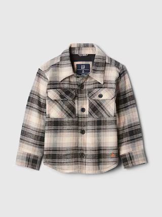 babyGap Organic Cotton Flannel Shirt Jacket | Gap (US)