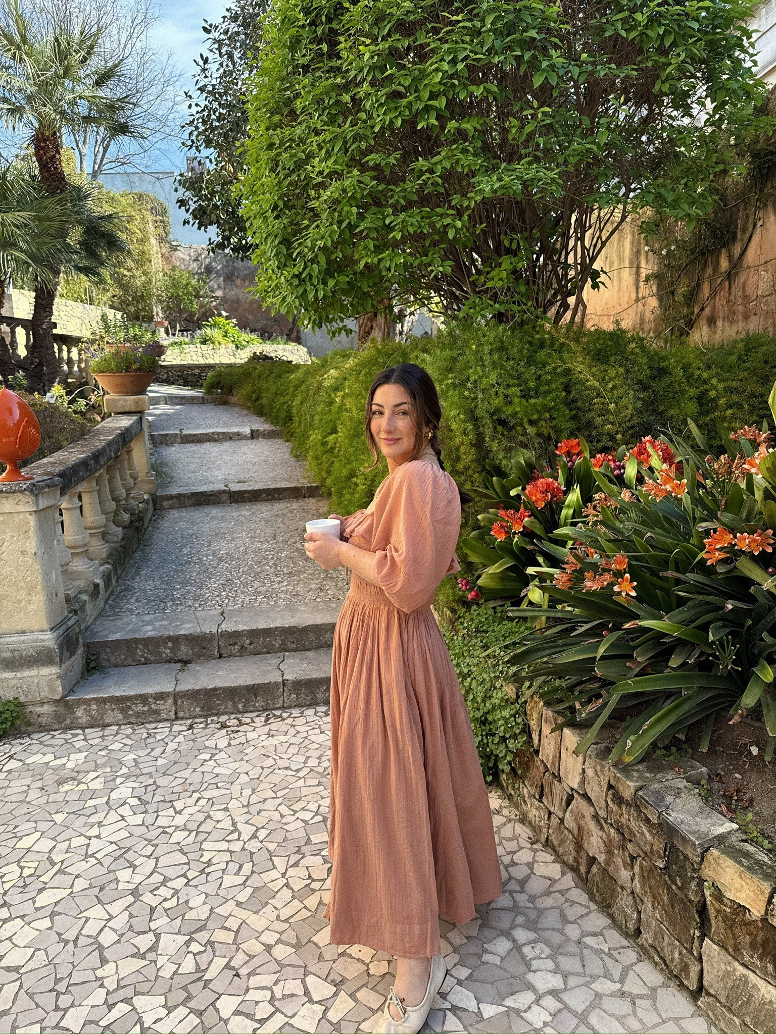 Petite friendly dress! 

Dress size small - color tuscany
Favorite flats- so comfortable and they go with everything!!!

(Also linked similar dress that is almost identical which I used to own and flats from Amazon!) 

I also added a cute cardigan to wear when it’s cold! Size small petite 

Vacation outfit, Italy outfits, petite fashion 

#LTKPetite #LTKStyleTip #LTKTravel