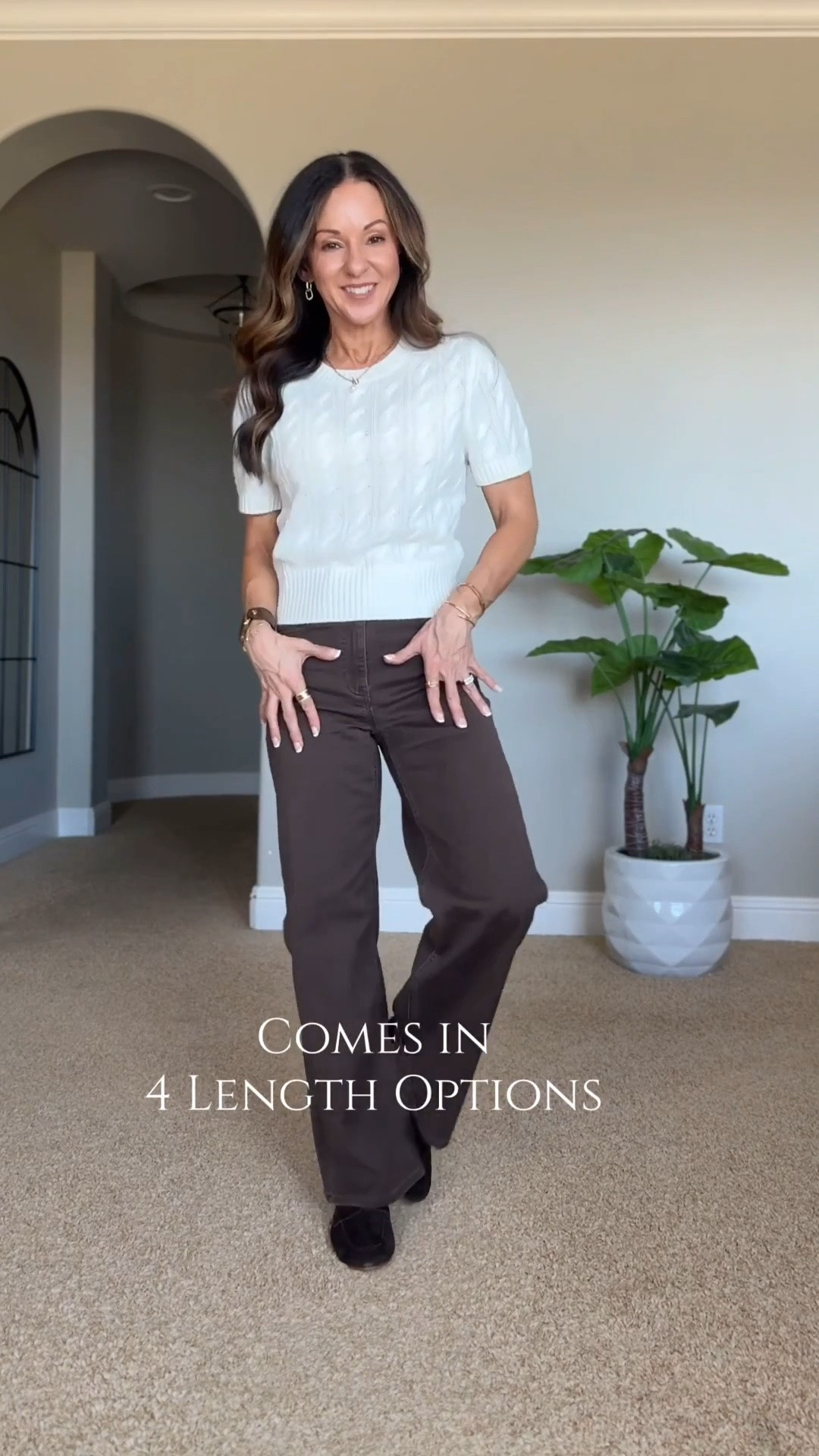 Chocolate brown denim is such a good fall swap when you want something different from classic blue jeans. I love the wide leg fit paired with a soft cable knit now, then layered with jackets, loafers, or boots once the weather cools down.

chocolate brown jeans, brown denim, wide leg jeans, fall denim, petite jeans, fall outfit ideas, cable knit sweater, neutral fall style, transitional outfits, casual fall fashion, EverydayHolly

#LTKootd #LTKSeasonal #LTKPetite