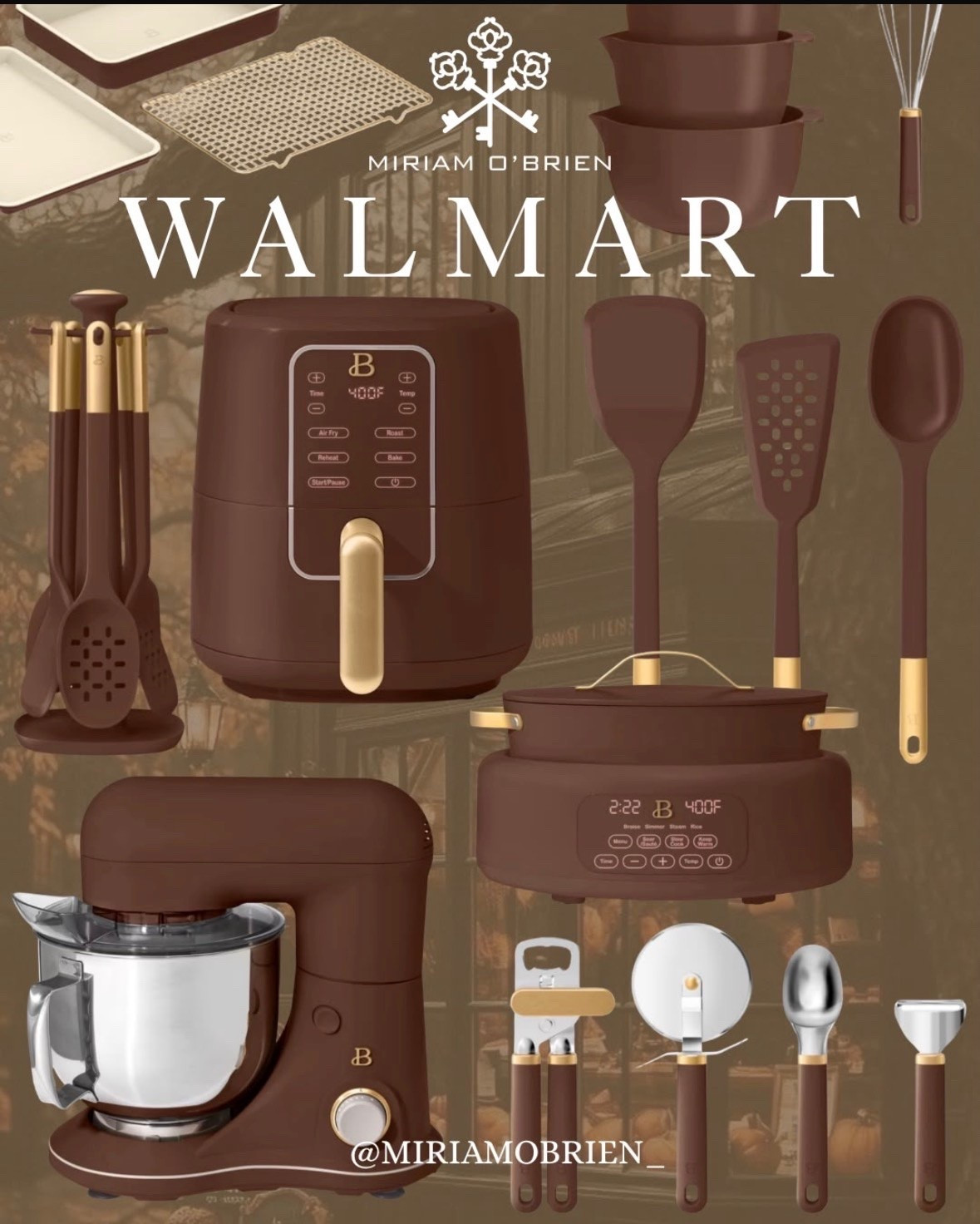 If you’re giving your kitchen a fall refresh, start here! 🤎🍂 These Walmart finds are equal parts pretty AND practical.

The matching brown kitchen appliances, utensils, baking pieces, and storage make cooking and hosting feel a little more stylish.

I’m especially loving this rich chocolate brown color for fall! ☕️🤎

Follow @MiriamObrien on Instagram and TikTok for more home finds & seasonal inspiration.

#WalmartFinds #WalmartHome #WalmartKitchen #WalmartDecor #WalmartStyle #KitchenFinds #KitchenGadgets #FallKitchen #FallDecor #HomeDecor #HomeFinds #KitchenInspiration #CookingEssentials #CozyHome #BrownDecor #LTKHome #LTKFinds #LTKCreator #WalmartFinds

#LTKSeasonal #LTKOver40 #LTKHome