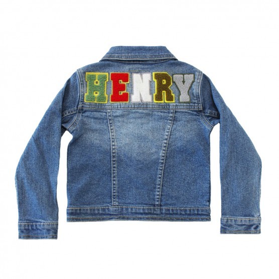 Baby/Toddler/Big Kid Personalized Denim Jacket - Letters Only | The Tot