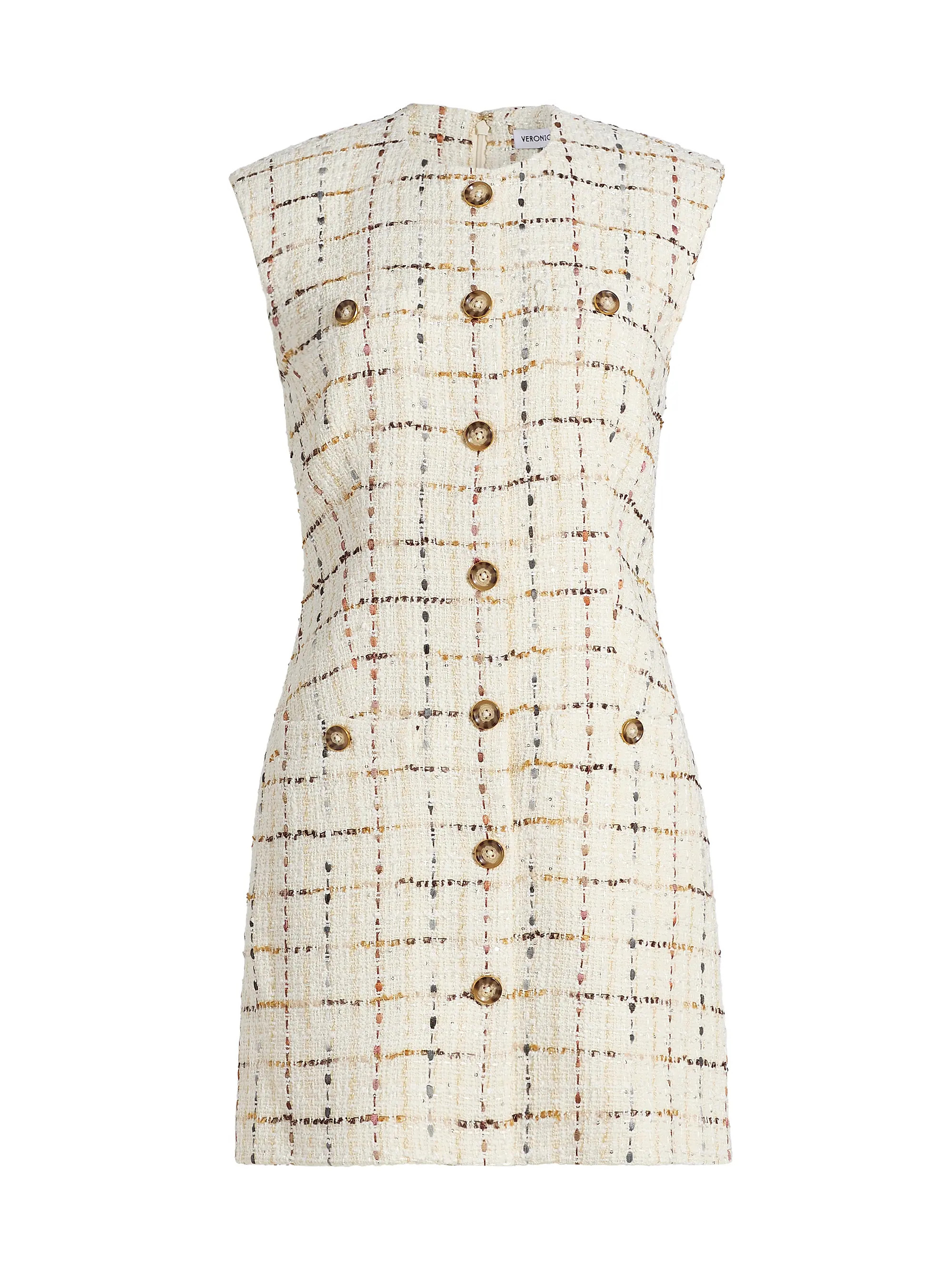Tamara Grid Tweed Minidress | Saks Fifth Avenue