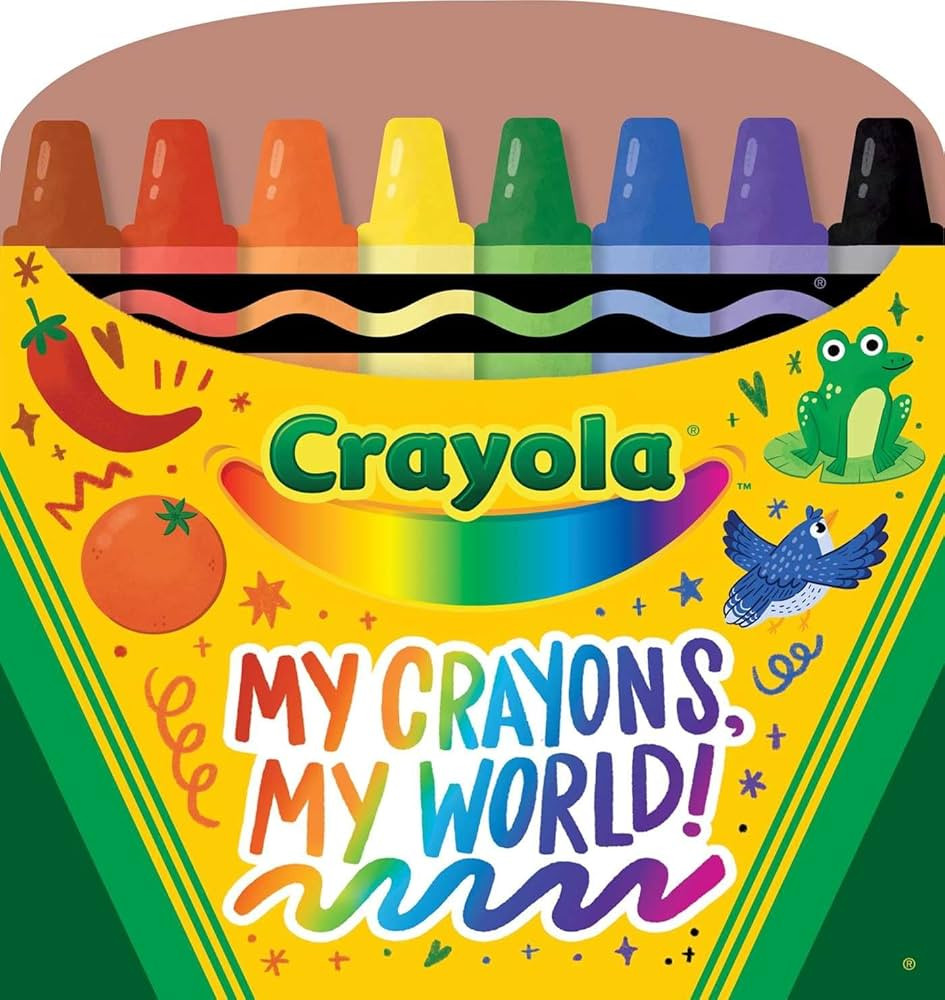 Crayola: My Crayons, My World! (A Crayola Crayon Shaped Novelty Board Book for Toddlers) (Crayola... | Amazon (US)
