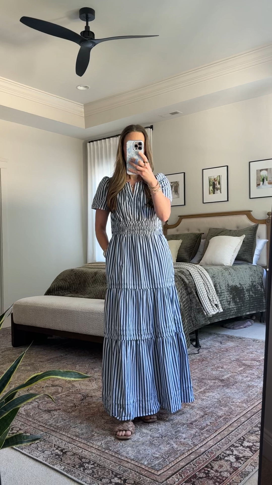 Quince summer dress 🤍💙 The perfect blue & white striped maxi dress for summer—think beach vacation, family photos, brunch, baby shower, and casual summer wedding guest. Smocked waist + flowy tiered skirt = comfy but still polished. I’m wearing XS (I’m 5’4” for length reference).

Use my Quince code: INFG-26LINENANDLIGHTCO10 ✨



#LTKMothersDay #LTKSeasonal #LTKootd