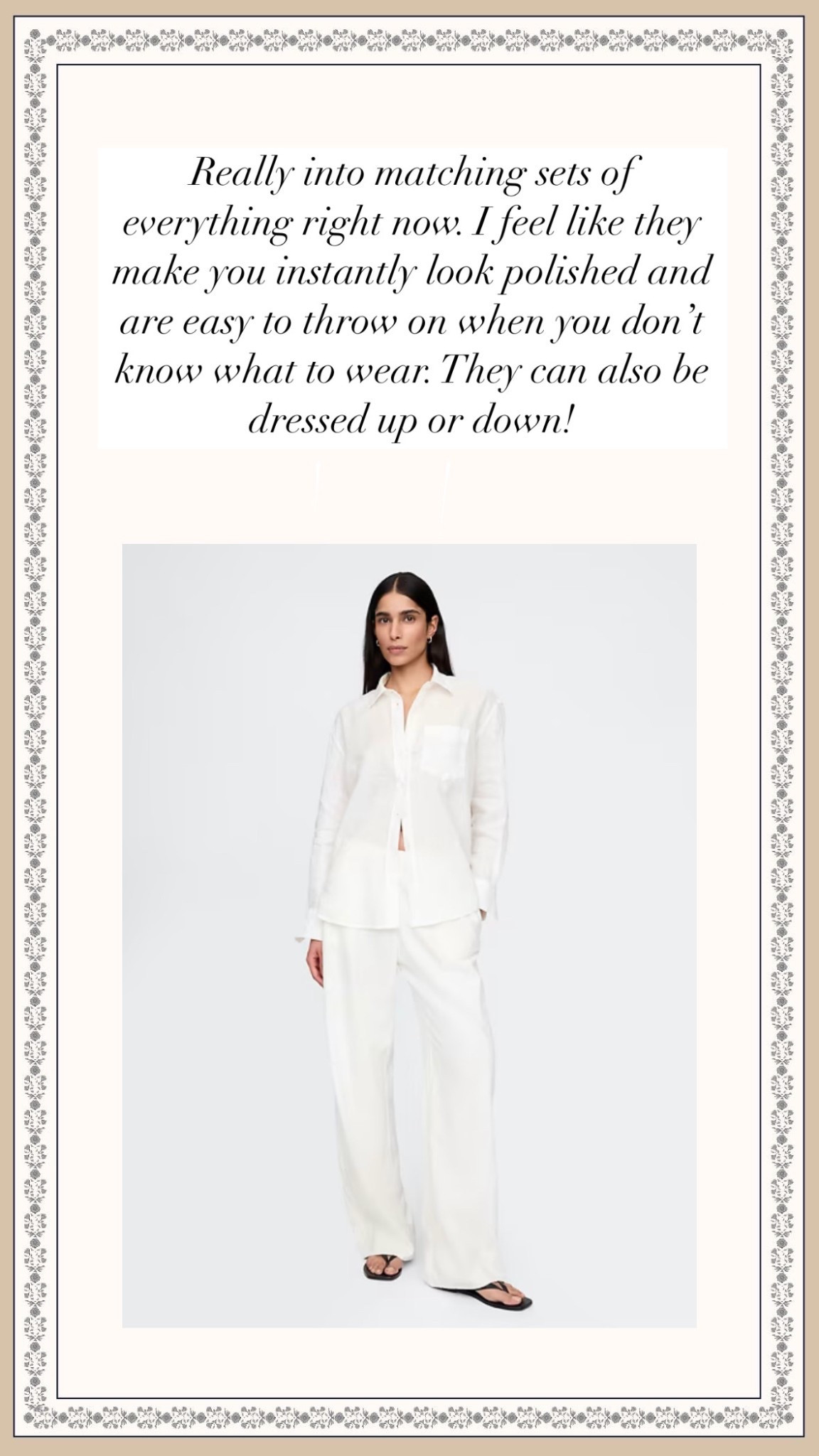 Linen set. 

#LTKFindsUnder50 #LTKFindsUnder100 #LTKSaleAlert