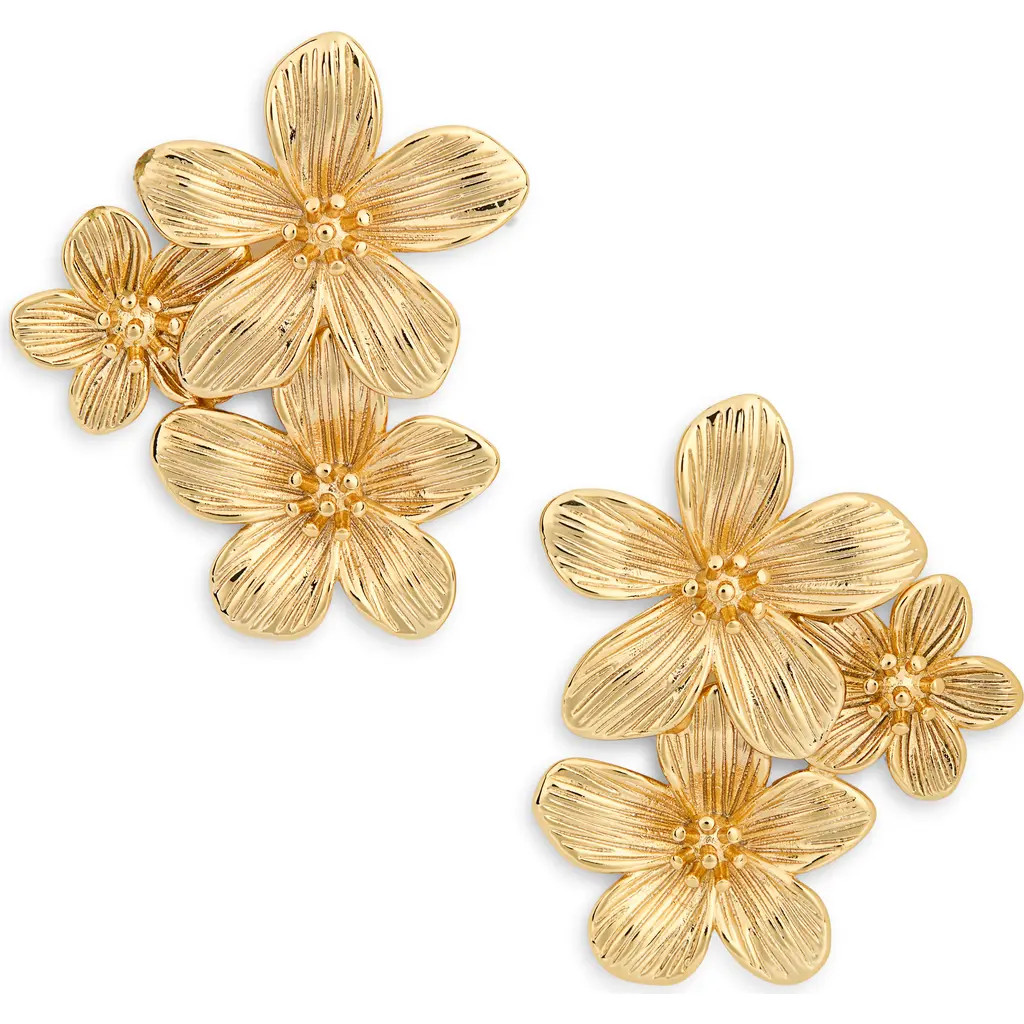 Shashi Botanique Stud Earrings in Gold at Nordstrom | Nordstrom