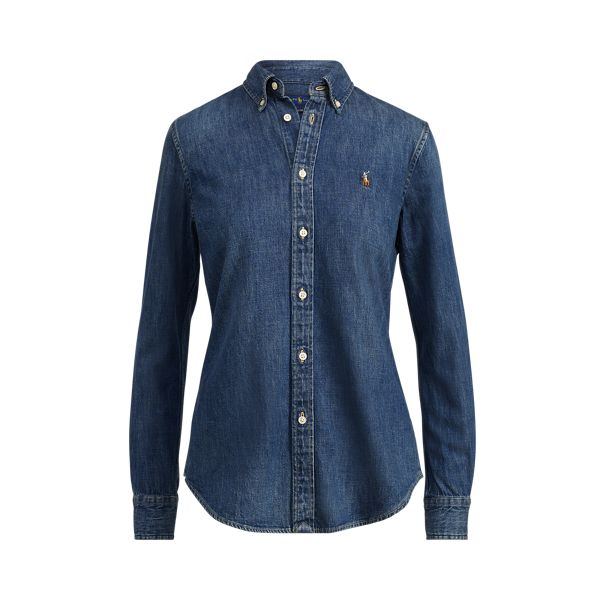 Custom Fit Denim Shirt | Ralph Lauren UK | Ralph Lauren (UK)