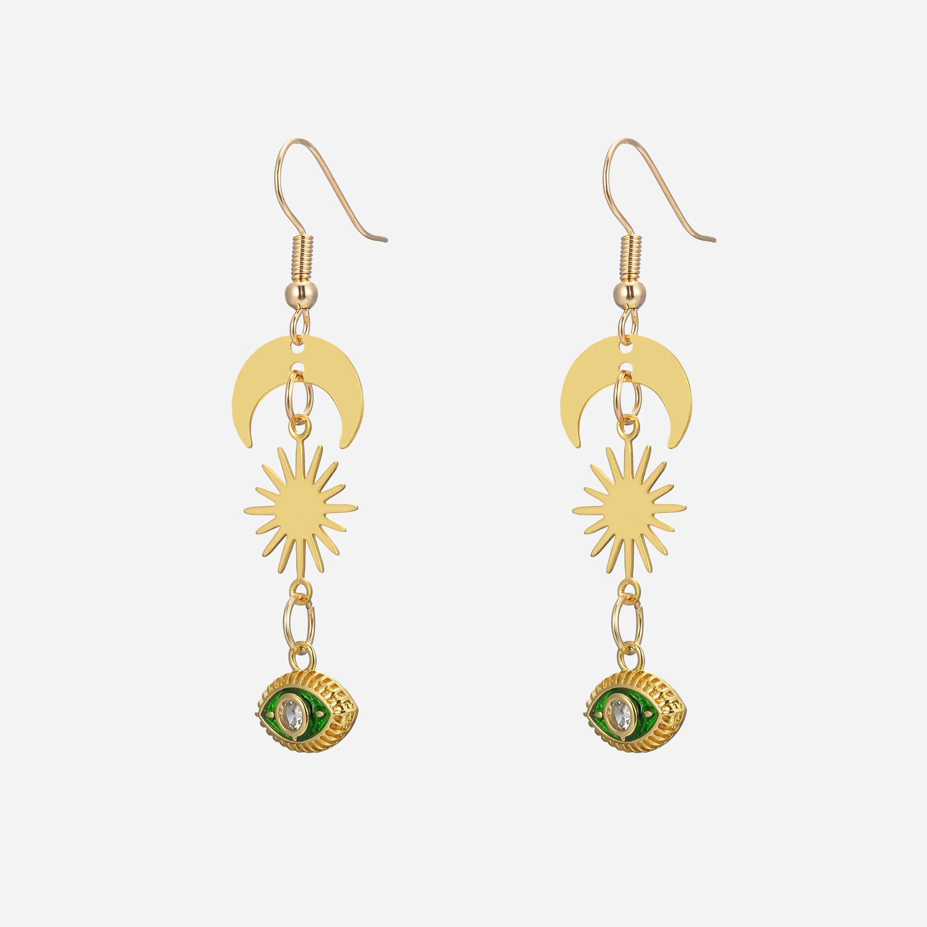 Natalia Evil Eye Earrings | Victoria Emerson