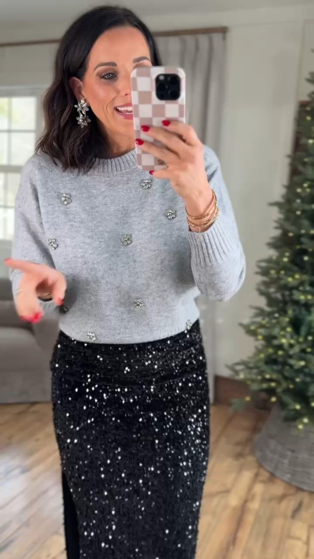 Y’all, how good is this Walmart holiday look?! 🤍 I love all the sparkle this season! ✨ Walmart partner - commission links. Winter fashion holiday looks Walmart favorites sparkle outfit chic winter skirt VintagePickinn

#LTKootd #LTKSeasonal #LTKHoliday