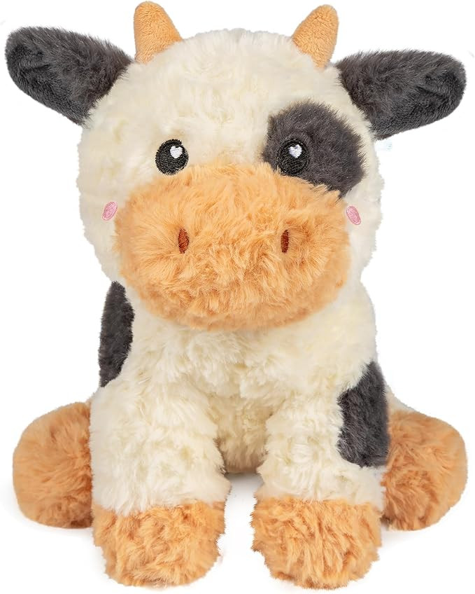 Cow Microwavable & Weighted Stuffed Animals - 1.5 Lbs Unscented Heating Pad for Period Cramps Pai... | Amazon (US)