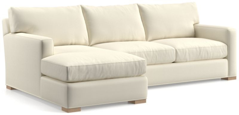 Axis 2-Piece Sectional Sofa with Chaise Lounge + Reviews | Crate & Barrel | Crate & Barrel