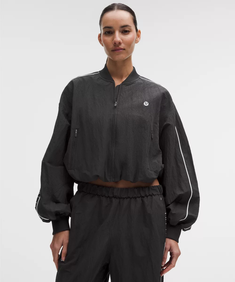 Crinkle Nylon Track Jacket   Wordmark | lululemon (AU)