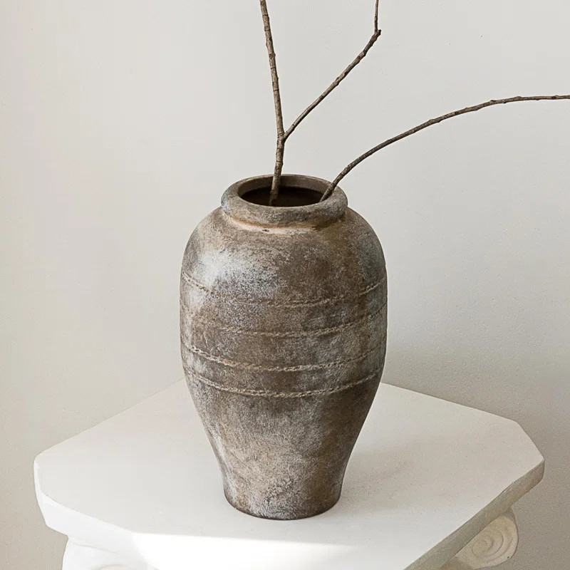 Ceramic Flower Vase For Living Room Bedroom 9.06'' Farmhouse Decor For Bouquet Fake Plant Home De... | Wayfair North America