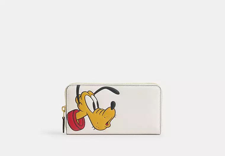 Disney X Coach Essential Accordion Zip Wallet With Pluto | Coach (US)