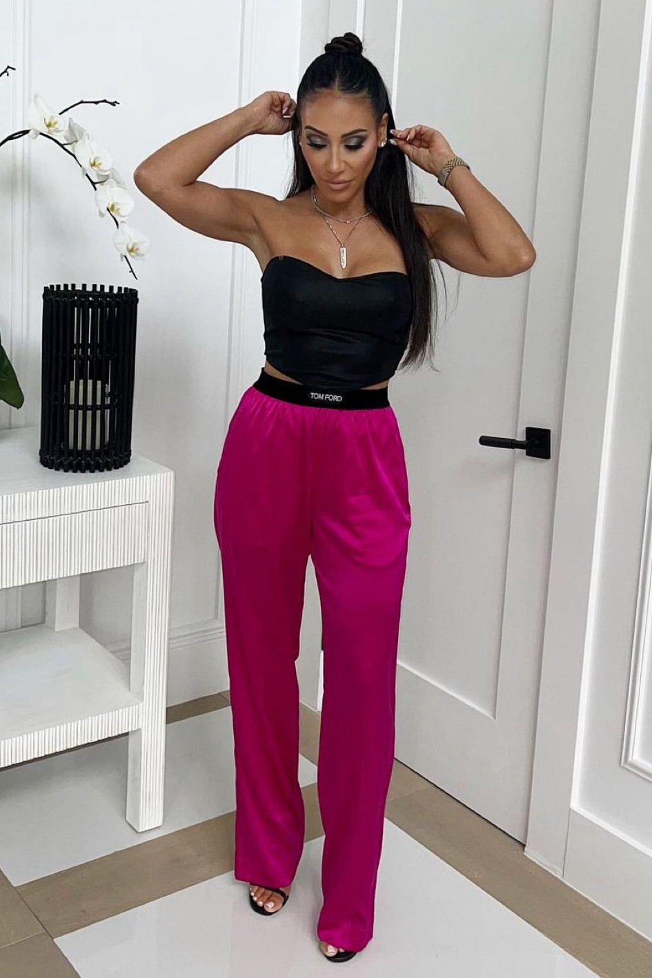 【関税込み】TOM FORD STRETCH SILK SATIN PJ PANTS TOM FORD Stretch Silk Satin Pajama Pants | Nordstrom