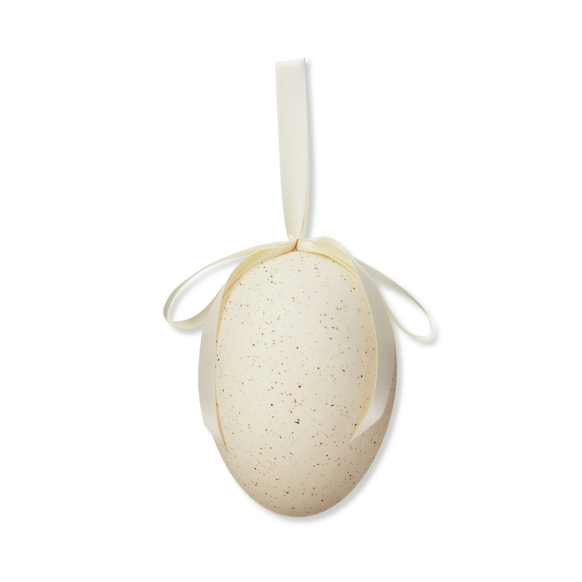 Easter Cream Jumbo Speckled Egg Decor, 6 in, by Way To Celebrate - Walmart.com | Walmart (US)