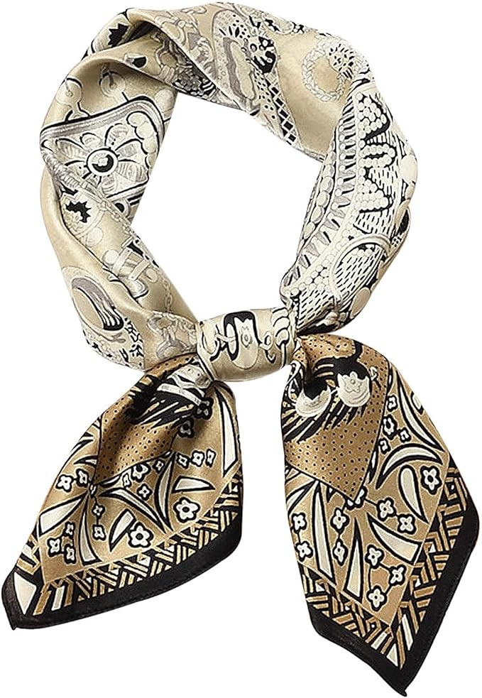 Satin Bandanas Head Scarf For Women Hair Scarves Accessories Lightweight Fashion Wrap Neck Silk S... | Amazon (US)