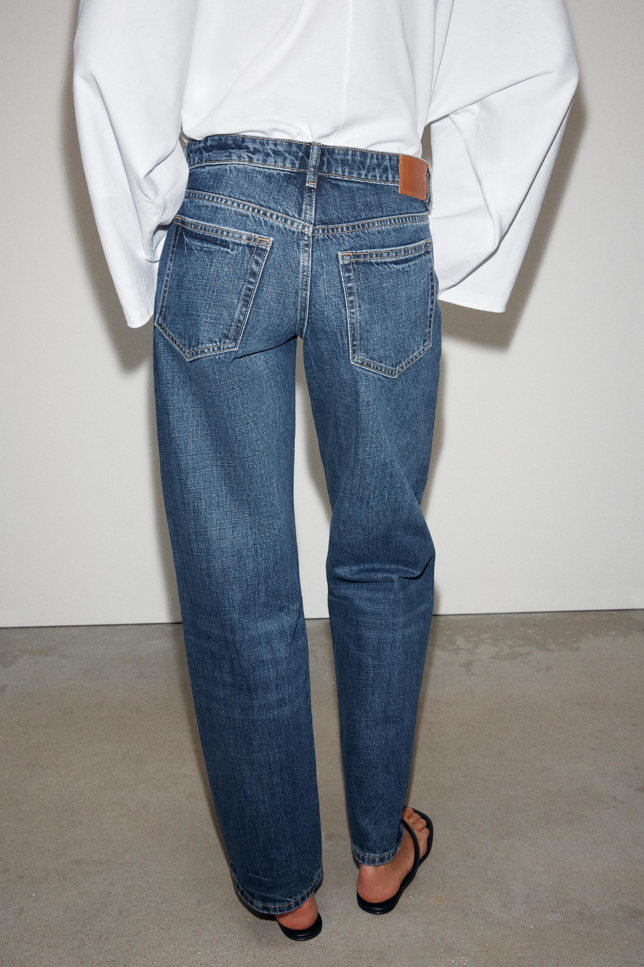 LOW RISE - REGULAR LEG - RIGIDLow-rise five-pocket jeans. Regular leg. Front zip and button closu... | Zara US
