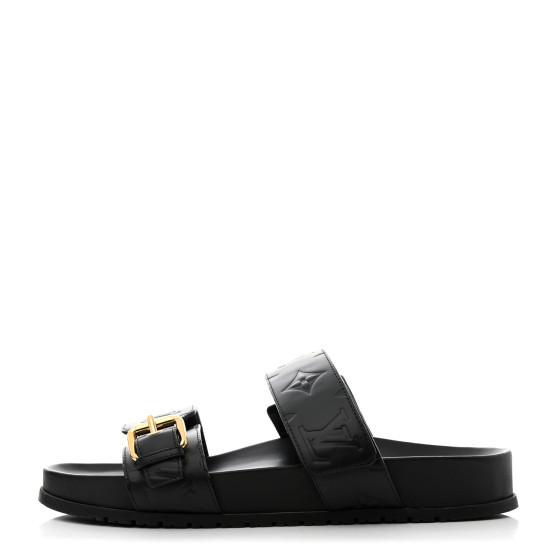 Empreinte Bom Dia Mule Sandals 38 Black | FASHIONPHILE (US)