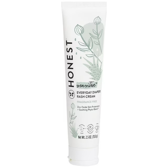 The Honest Company Baby Diaper Rash Cream with Zinc Oxide, 2.5 Fl. Oz. - Walmart.com | Walmart (US)
