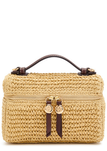 Slim Romy raffia top handle bag | Harvey Nichols