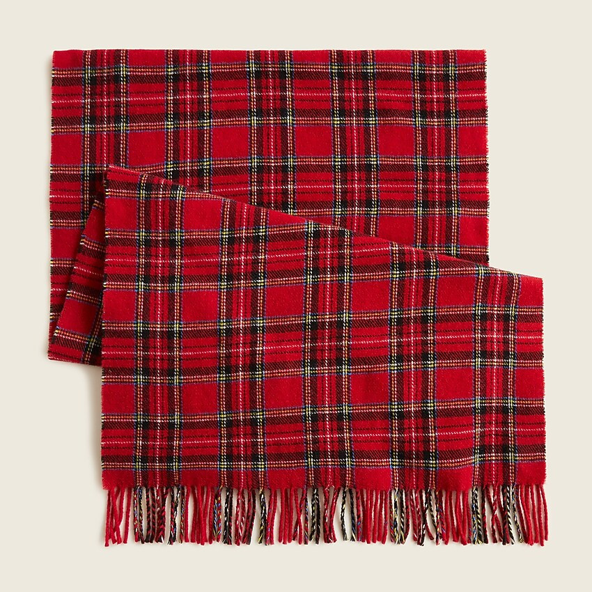 Wool-blend scarf in plaid | J. Crew US