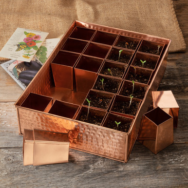 Copper Seed Starting Tray | Garrett Wade