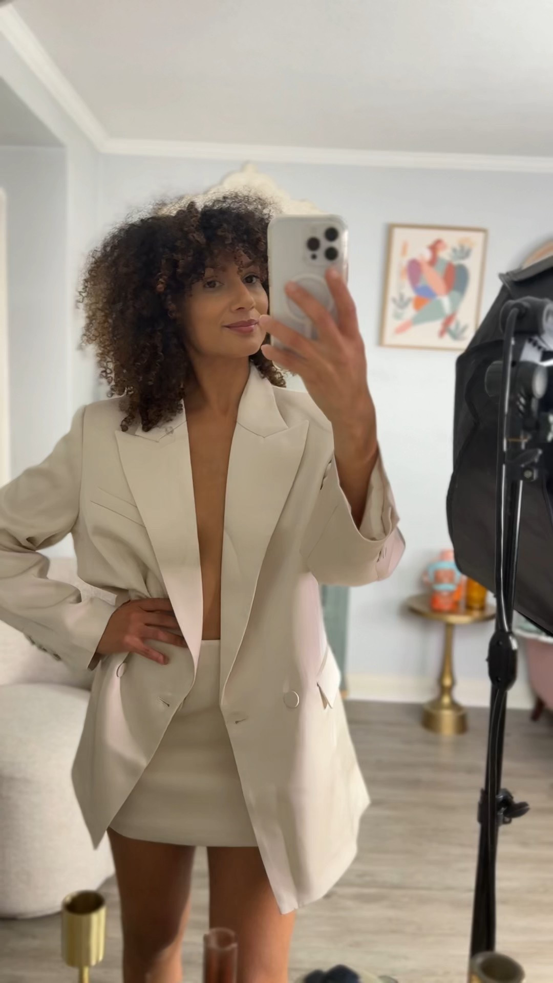 I’m in a small in both. Even if you don’t like mini skirts get the blazer! 😮‍💨 

#LTKcanada #LTKpartywear #LTKsale