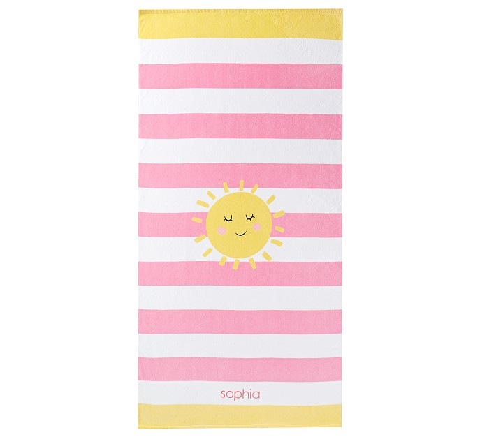 Sunshine Stripe Beach Towel | Pottery Barn Kids