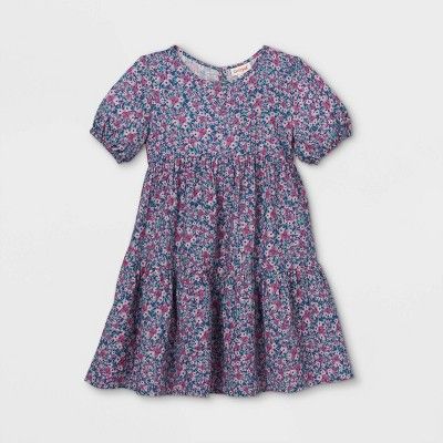 Girls' Tiered Floral Dress - Cat & Jack™ | Target