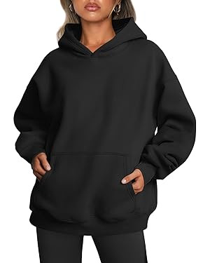 Trendy Queen Womens Oversized Hoodies Fleece Sweatshirts Fall Fashion 2025 Pullover Sweaters Wint... | Amazon (US)