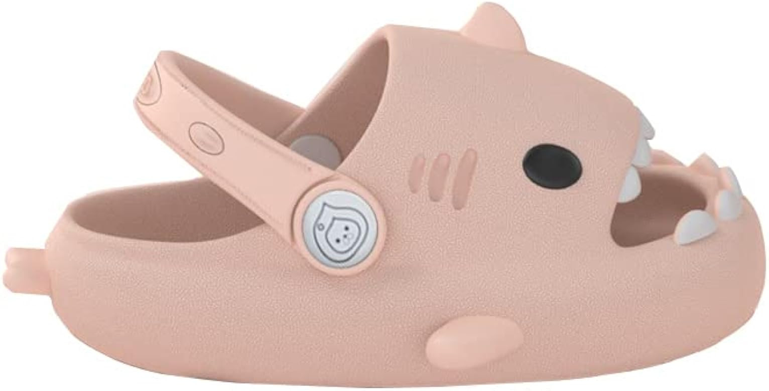 HUAZUMEI Cute Cartoon Shark Sandals,Toddler Little Kids Slides Sandals, Kid Summer Slip On Slides Sa | Amazon (US)
