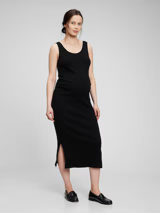 Maternity Ribbed Tank Dress | Gap (US)
