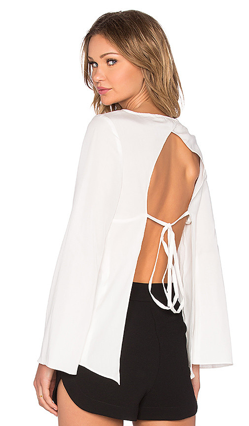 Tie Back Blouse | Revolve Clothing