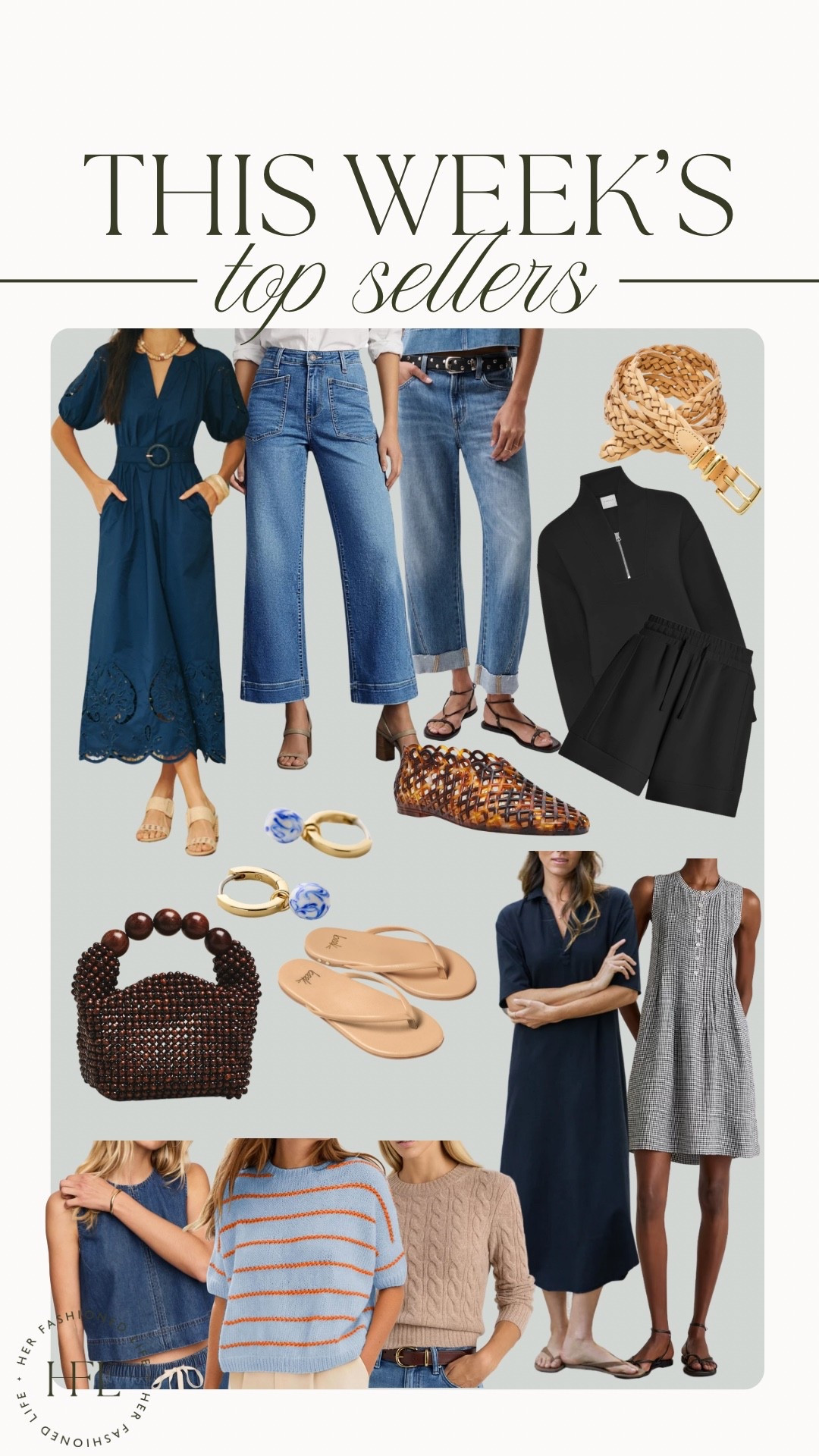Top sellers this week! 

Use my Codes: 
J. McLaughlin - TAMMY15 
Beek - TAMMY10
Pistola - TAMMY15 

#Varley #Quince #beek #Pistola #AnaLuisa #Dresses #Jewelry #Jeans #Belts #Bag #Set #Top #Shoes #Sandals 