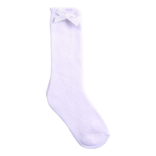 White Knee High Bow Socks | Cecil and Lou