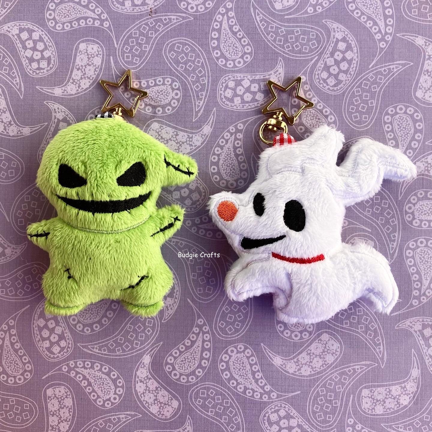 Spooky Nightmare Christmas Cuties Embroidered Plush Keychains Christmas Anime Game Ornament Bag Charm Heisei Retro Junimocore | Etsy (Global)