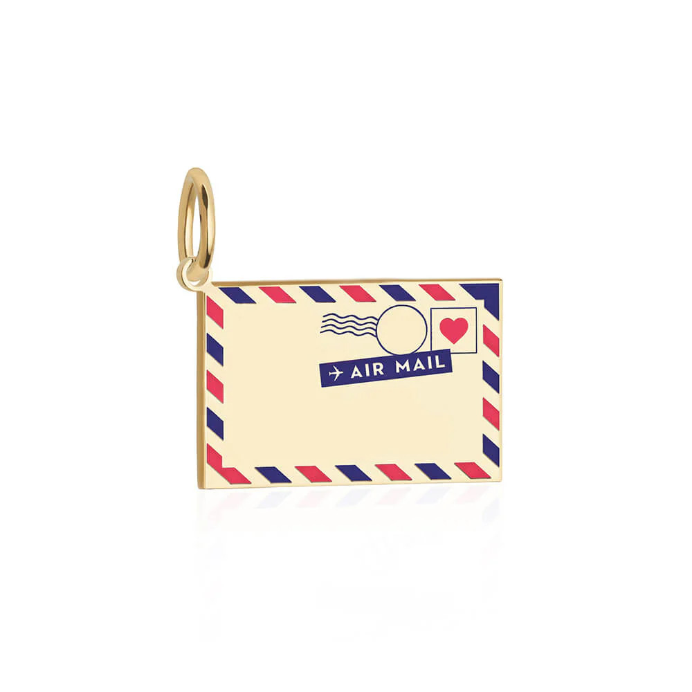 Air Mail Customizable Charm Gold | Jet Set Candy (US)