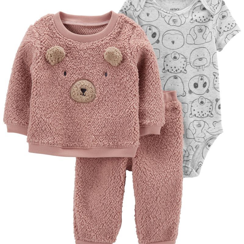 Baby 3-Piece Bear Sherpa Outfit Set | Carter's