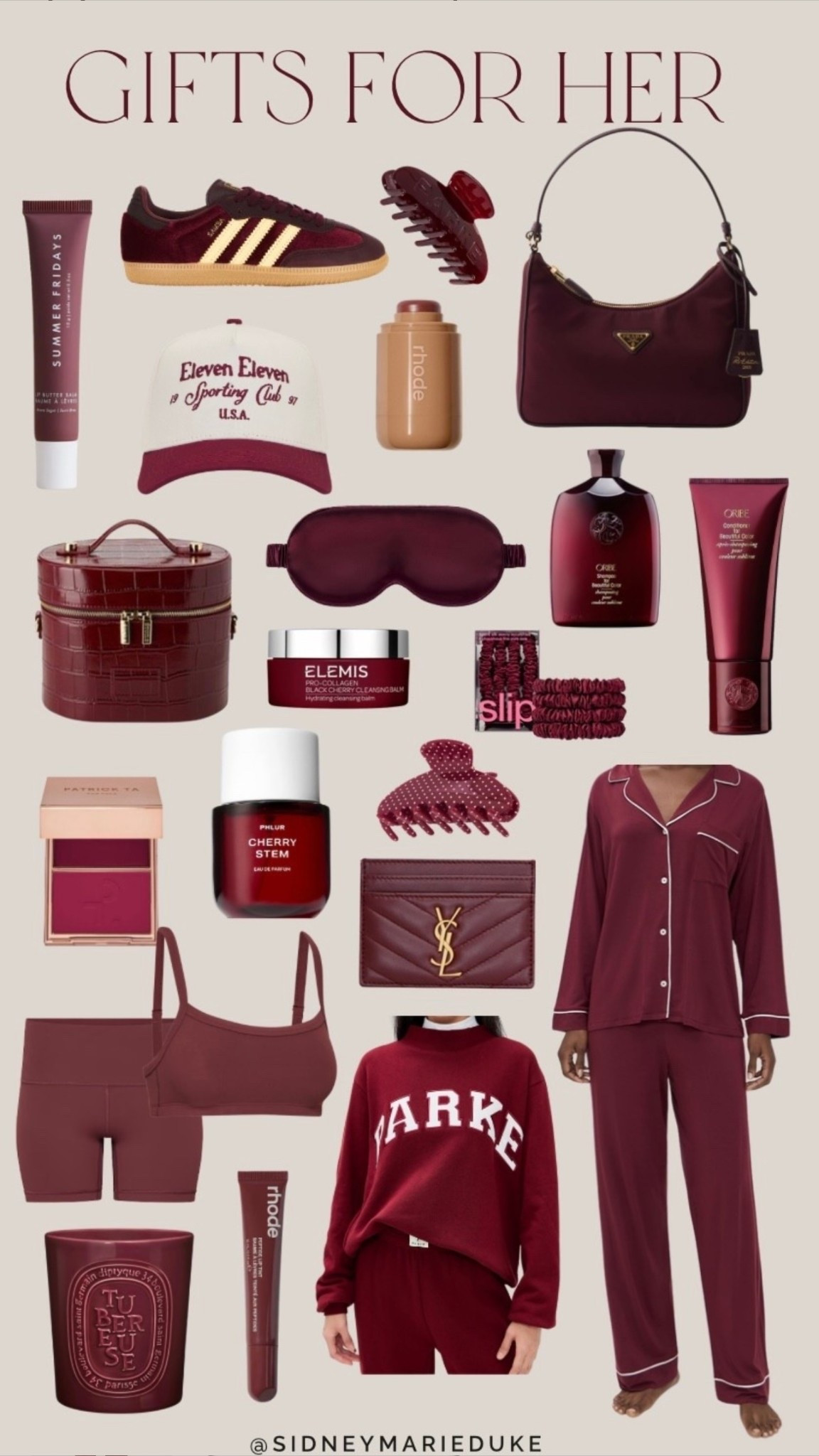Burgundy gift guide for her 🫶🏼🍒 perfect for your best friend, sister, mom, etc!  

#LTKBeauty #LTKHoliday #LTKGiftGuide

#LTKHoliday