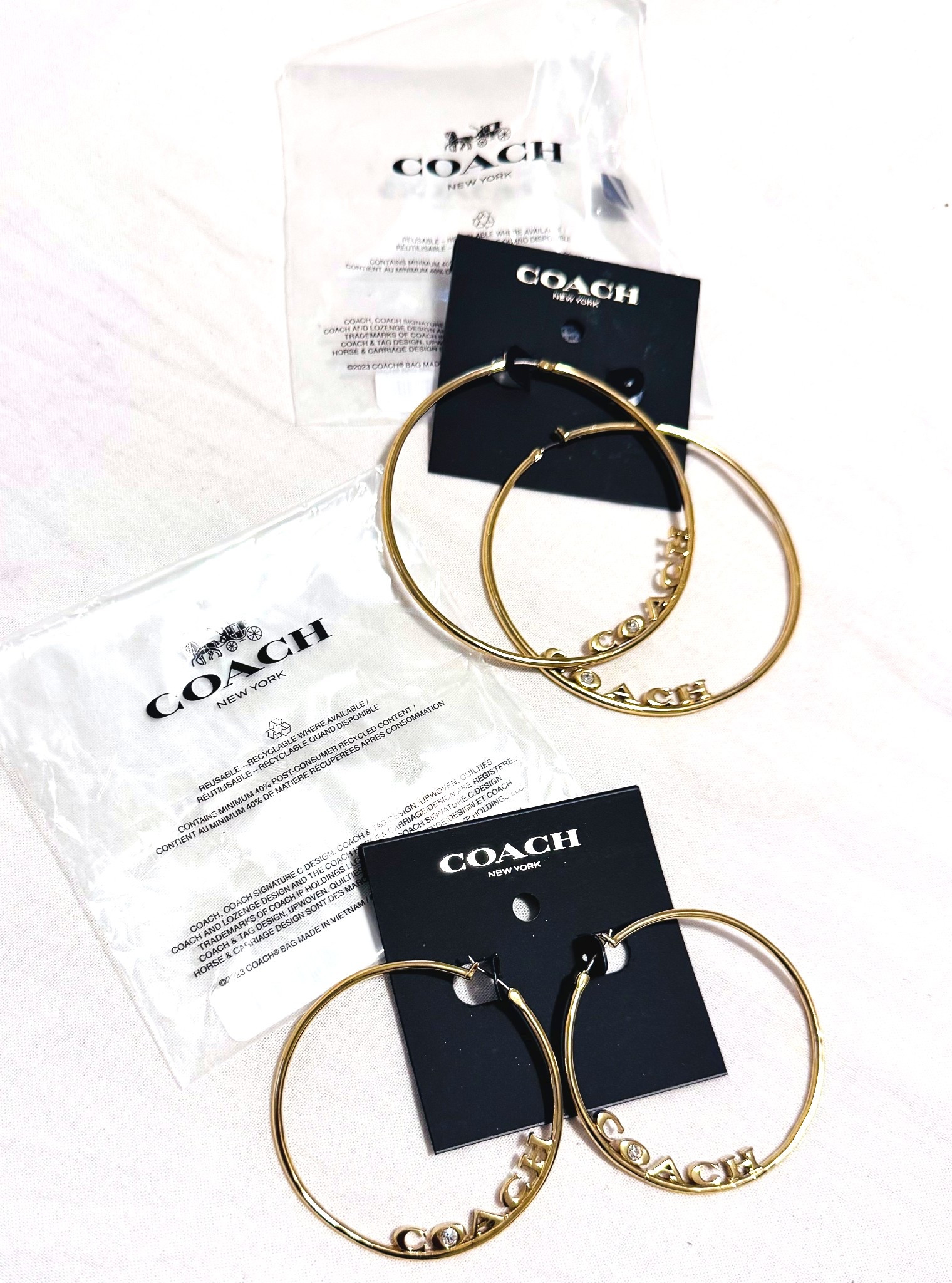 I’ve been loving hoops lately hence why I picked these large and medium sizes up during the sale. They’re great for everyday with a little subtle extra-ness with the branding! 
#LTK

#LTKgiftguide #LTKstyletip #LTKdatenight