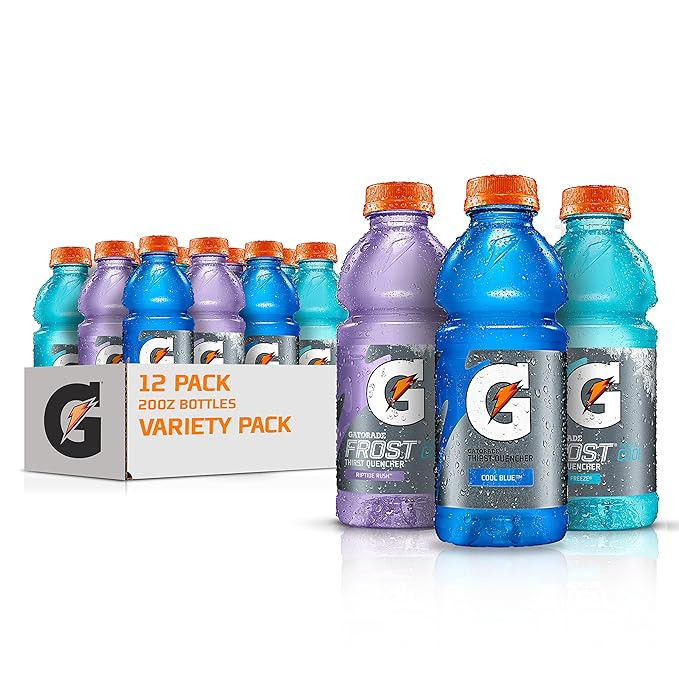 Gatorade Original Thirst Quencher 3-Flavor Frost Variety Pack, 20 Fl Ounce - Pack of 12 | Amazon (US)